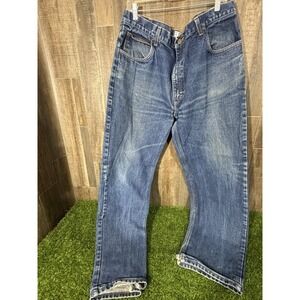 Vintage MVM Rodeo Men's Jeans 40x34 Blue Denim Straight Leg Western Workwear USA